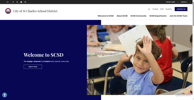 Security scan screenshot of https://www.stcharlessd.org/