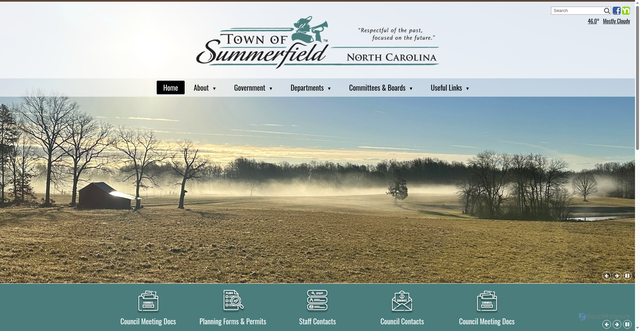 Security scan screenshot of https://www.summerfieldnc.gov/