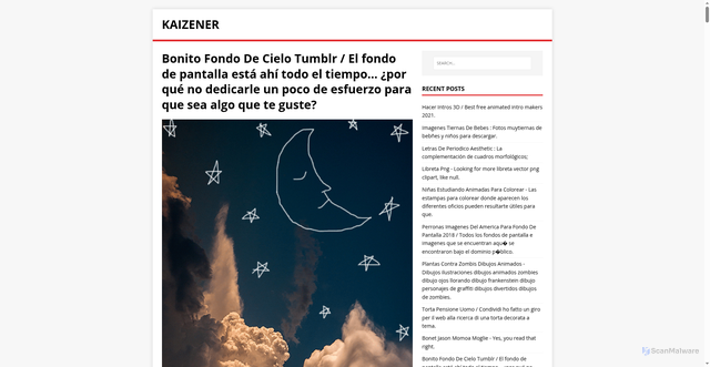 Security scan screenshot of https://renezeika.pages.dev/post/bonito-fondo-de-cielo-tumblr/