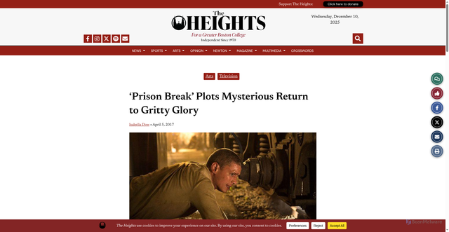 Security scan screenshot of https://bcheights.com/132452/arts/prison-break-plots-mysterious-return-to-gritty-glory/