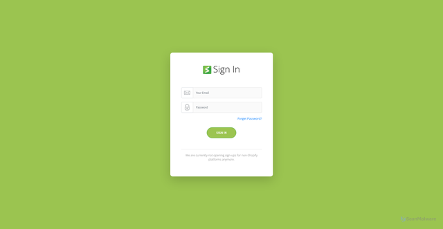 Security scan screenshot of https://app.kiwisizing.com/