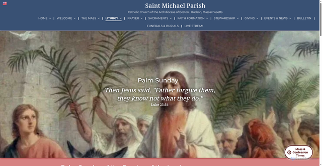 Security scan screenshot of https://www.stmikes.org/palm-sunday