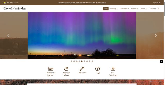 Security scan screenshot of https://newfoldenmn.gov/