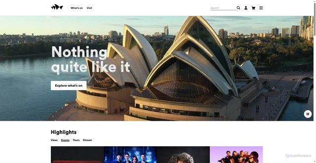Security scan screenshot of https://www.sydneyoperahouse.com/