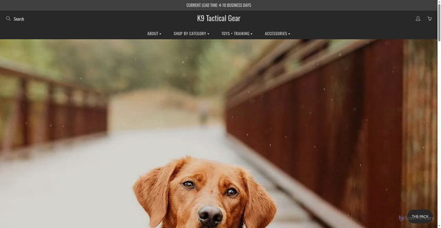 Security scan screenshot of https://k9tacticalgear.com
