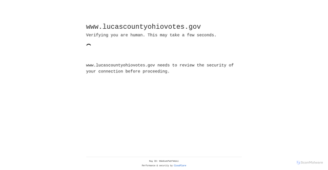Security scan screenshot of https://www.lucascountyohiovotes.gov/