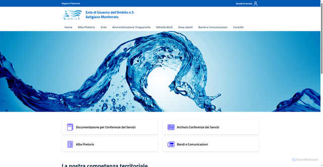 Security scan screenshot of https://www.ato5astigiano.it/