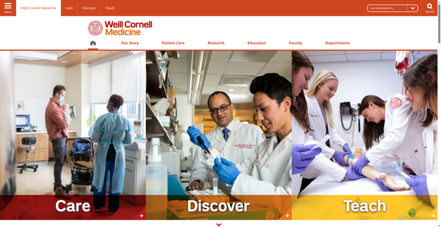 Security scan screenshot of https://med.cornell.edu