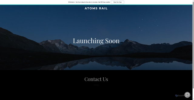 Security scan screenshot of https://atomsrail.se