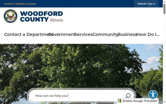 Security scan screenshot of https://woodfordcountyil.gov/