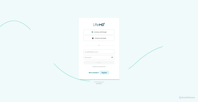 Security scan screenshot of https://care.lifemd.com