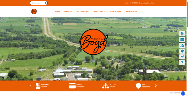 Security scan screenshot of https://boydwi.gov/