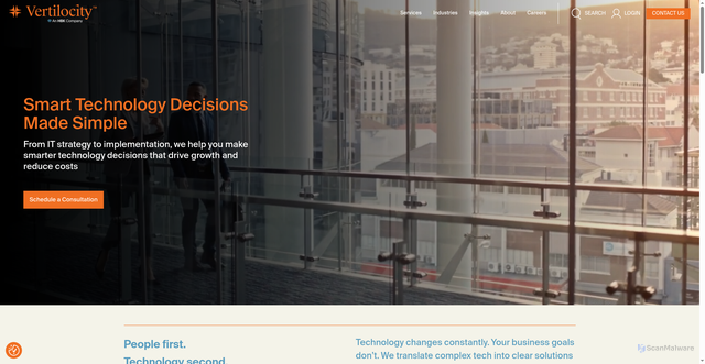 Security scan screenshot of https://vertilocity.com