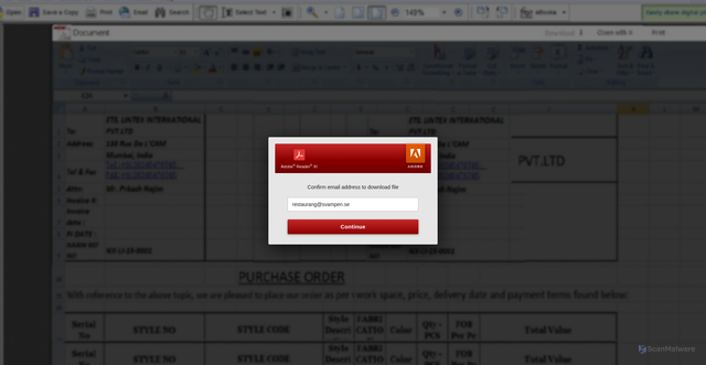 Security scan screenshot of https://www.google.com/url?q=https%3A%2F%2Fs3.us-east-2.amazonaws.com%2Flanding-aerodonequipment.ca%2FDocument.html&sa=D&sntz=1&usg=AOvVaw1afKOzjWf9eKB0yXo5lZbi#restaurang@svampen.se