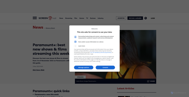 Security scan screenshot of https://www.screenhub.com.au/news/what-to-watch/paramount-best-new-shows-films-streaming-this-week-31-2684901/
