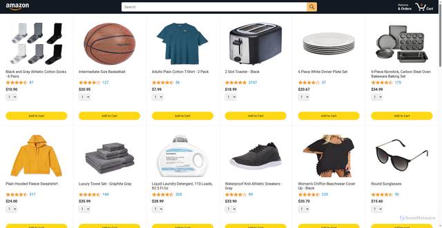 Security scan screenshot of http://amazon-clone-ep.netlify.app/