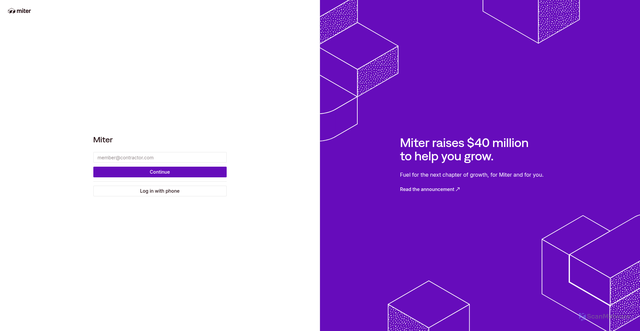 Security scan screenshot of https://dashboard.miter.com