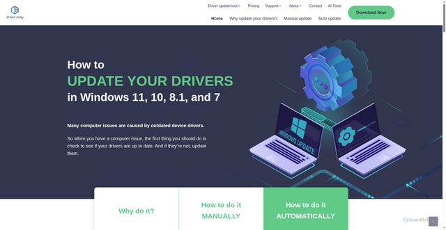 Security scan screenshot of https://drivereasy.com