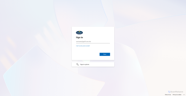 Security scan screenshot of https://gulfcoast0-my.sharepoint.com
