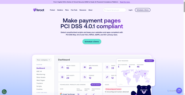 Security scan screenshot of https://ferootpcisecurity.com/