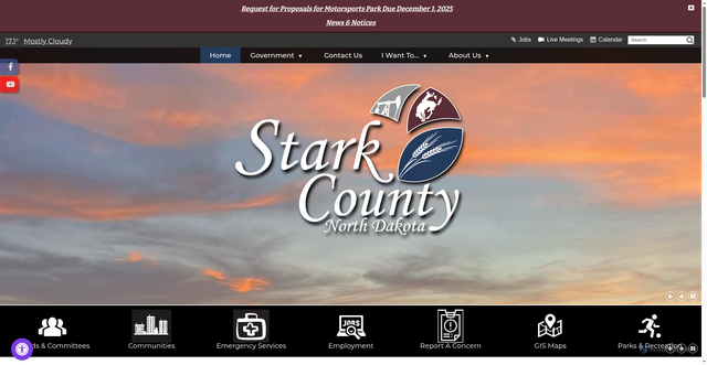 Security scan screenshot of https://www.starkcountynd.gov/