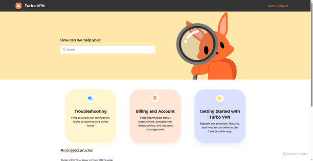 Security scan screenshot of https://innovativeconnecting.zendesk.com