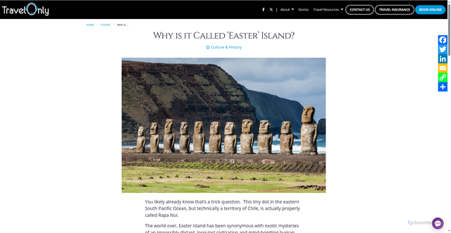 Security scan screenshot of https://tholunga.travelonly.com/blog/why-is-it-called-easter-island