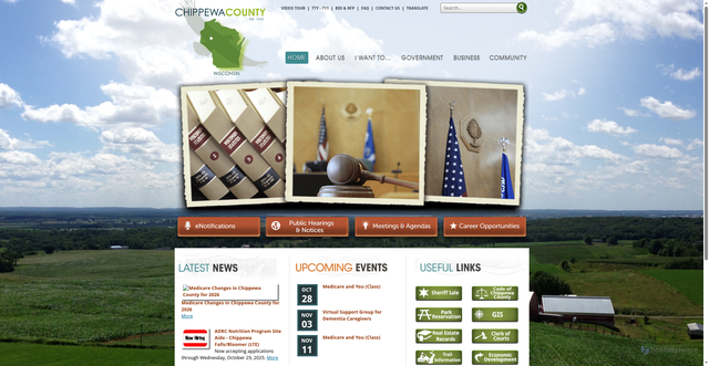 Security scan screenshot of https://www.chippewacountywi.gov/
