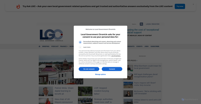Security scan screenshot of https://www.lgcplus.com
