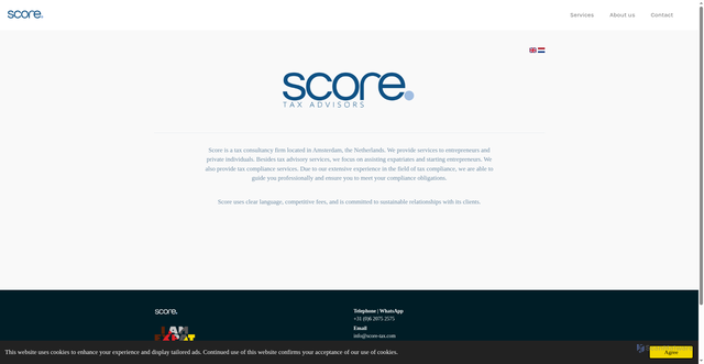 Security scan screenshot of http://score-tax.com/