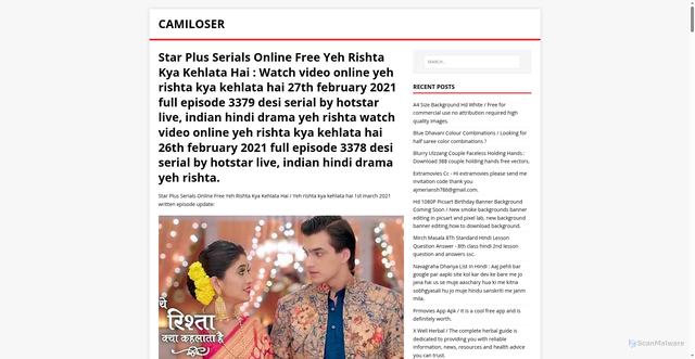 Security scan screenshot of https://resolima.pages.dev/posts/star-plus-serials-online-free-yeh-rishta-kya-kehlata-hai