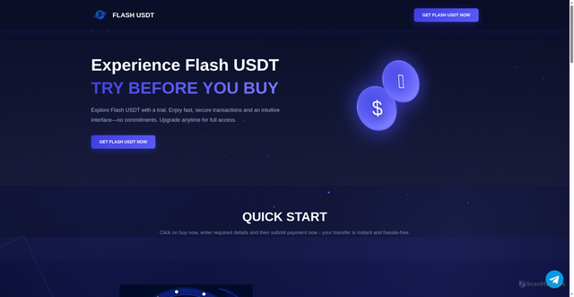 Security scan screenshot of http://flashusdt.cloud/