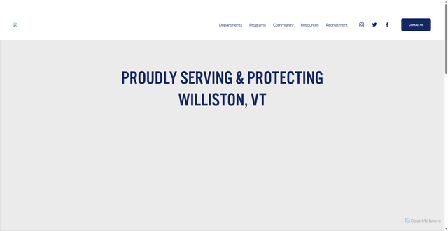 Security scan screenshot of https://www.willistonpdvt.org/