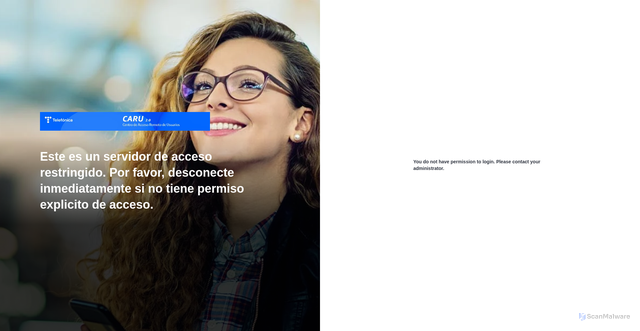 Security scan screenshot of https://caru.telefonica.es