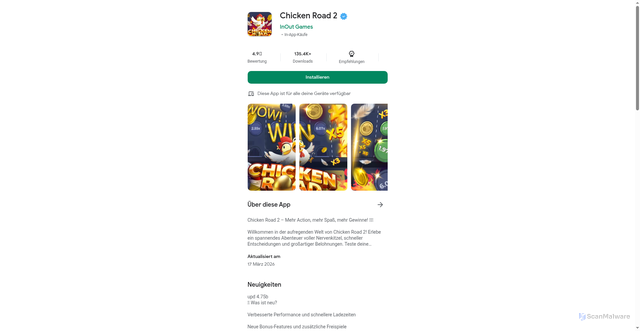 Security scan screenshot of http://chicken2roadch.space/