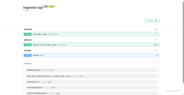 Security scan screenshot of https://ingestor.parkopedia-ppds.com