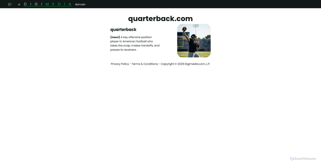Security scan screenshot of https://www.quarterback.com/
