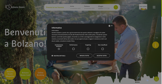 Security scan screenshot of https://www.bolzano-bozen.it/it/