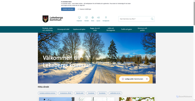 Security scan screenshot of https://lekeberg.se/