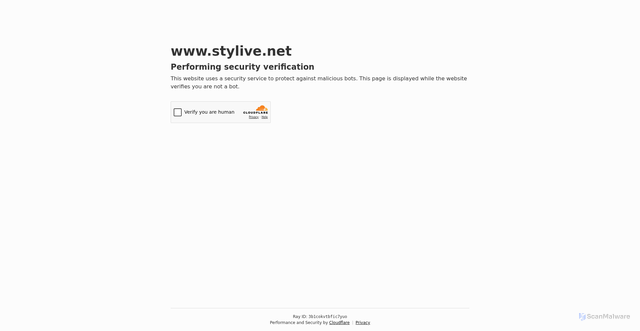Security scan screenshot of https://stylive.net