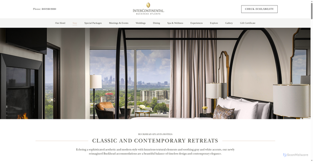 Security scan screenshot of https://www.intercontinentalatlanta.com/buckhead-atlanta-hotels?pl=u52i56w51o53z54y51u50t57954b52d59y58e50100