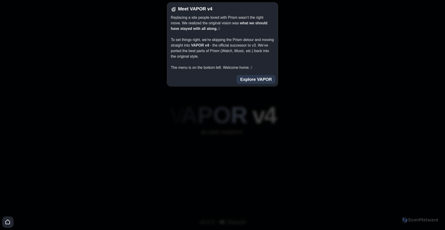 Security scan screenshot of http://comwww.clientesvpn.vapor.my/