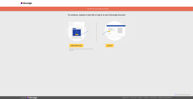 Security scan screenshot of https://na4.docusign.net/Signing/EmailStart.aspx?a=6eb74dd9-ea35-4abc-9d83-17d644b6bf3b&etti=43&r=916298b1-e421-4d24-8c3f-792ef1c2cd22