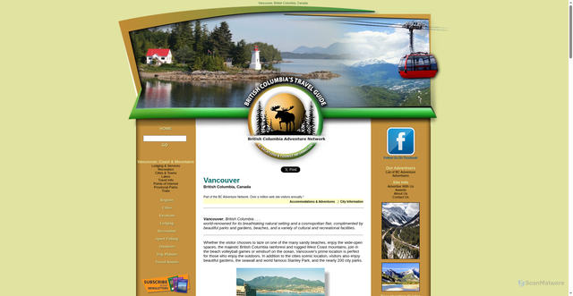 Security scan screenshot of https://www.bcadventure.com/adventure/explore/vancouver/cities/vancouver.htm