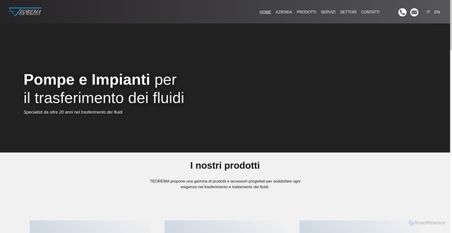 Security scan screenshot of https://teoremasrl.com/