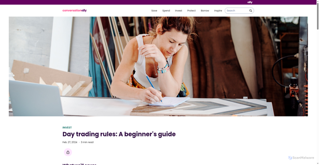 Security scan screenshot of https://www.ally.com/stories/invest/day-trading-rules-and-leverage/