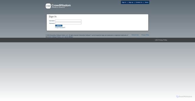 Security scan screenshot of https://mycrowdwisdom.com