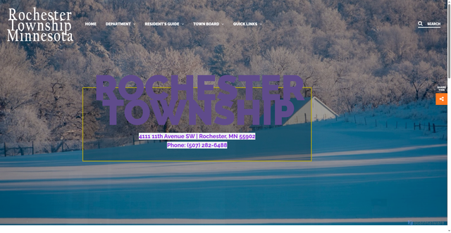 Security scan screenshot of https://rochestertownshipmn.gov/