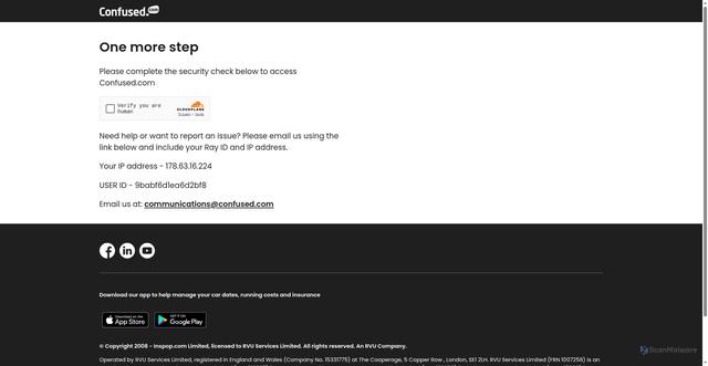 Security scan screenshot of https://motor.uswitch.com