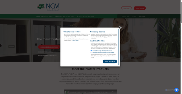 Security scan screenshot of https://nutritioncaremanual.org